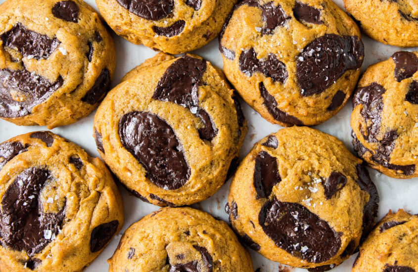 The Best CHEWY Pumpkin Chocolate Chip Cookie
