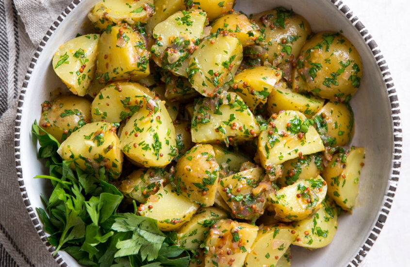 Warm Schmaltz Potato Salad