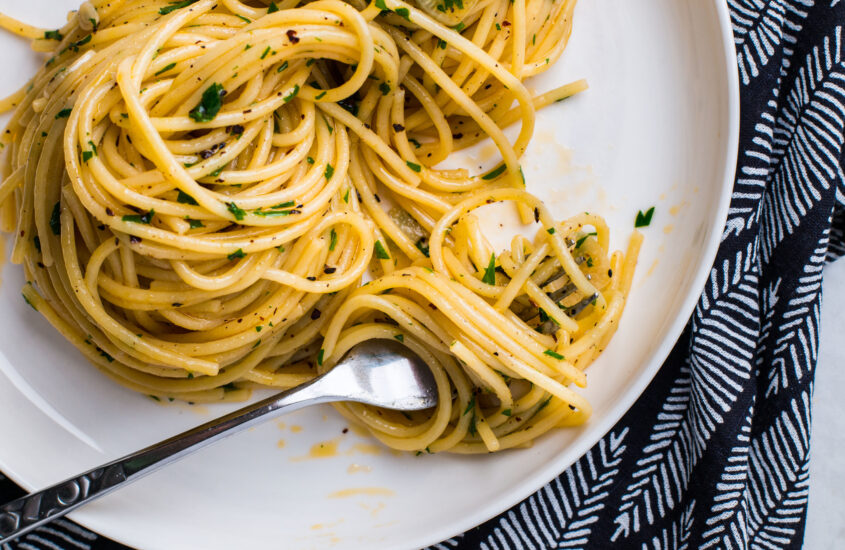 Spaghetti Aglio e Olio with Urfa