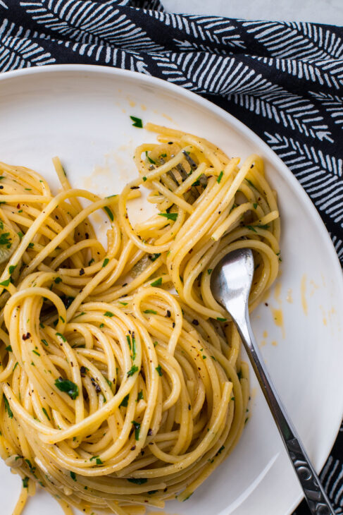 Spaghetti Aglio e Olio with Urfa