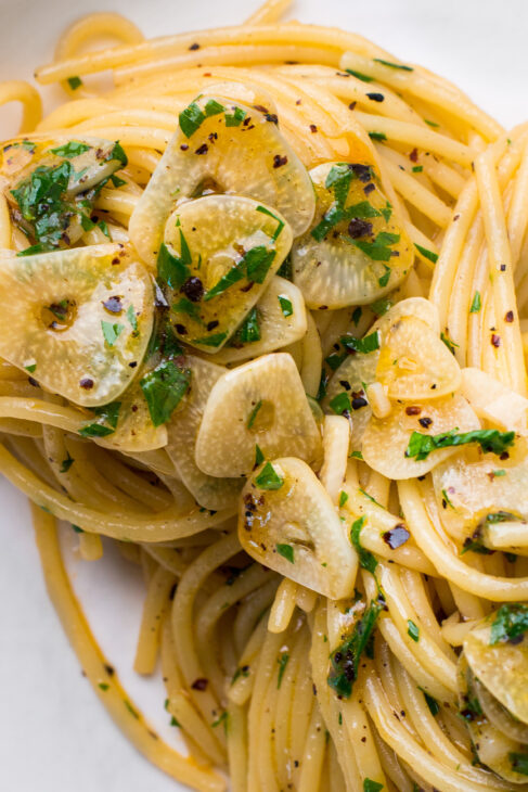 Spaghetti Aglio e Olio with Urfa