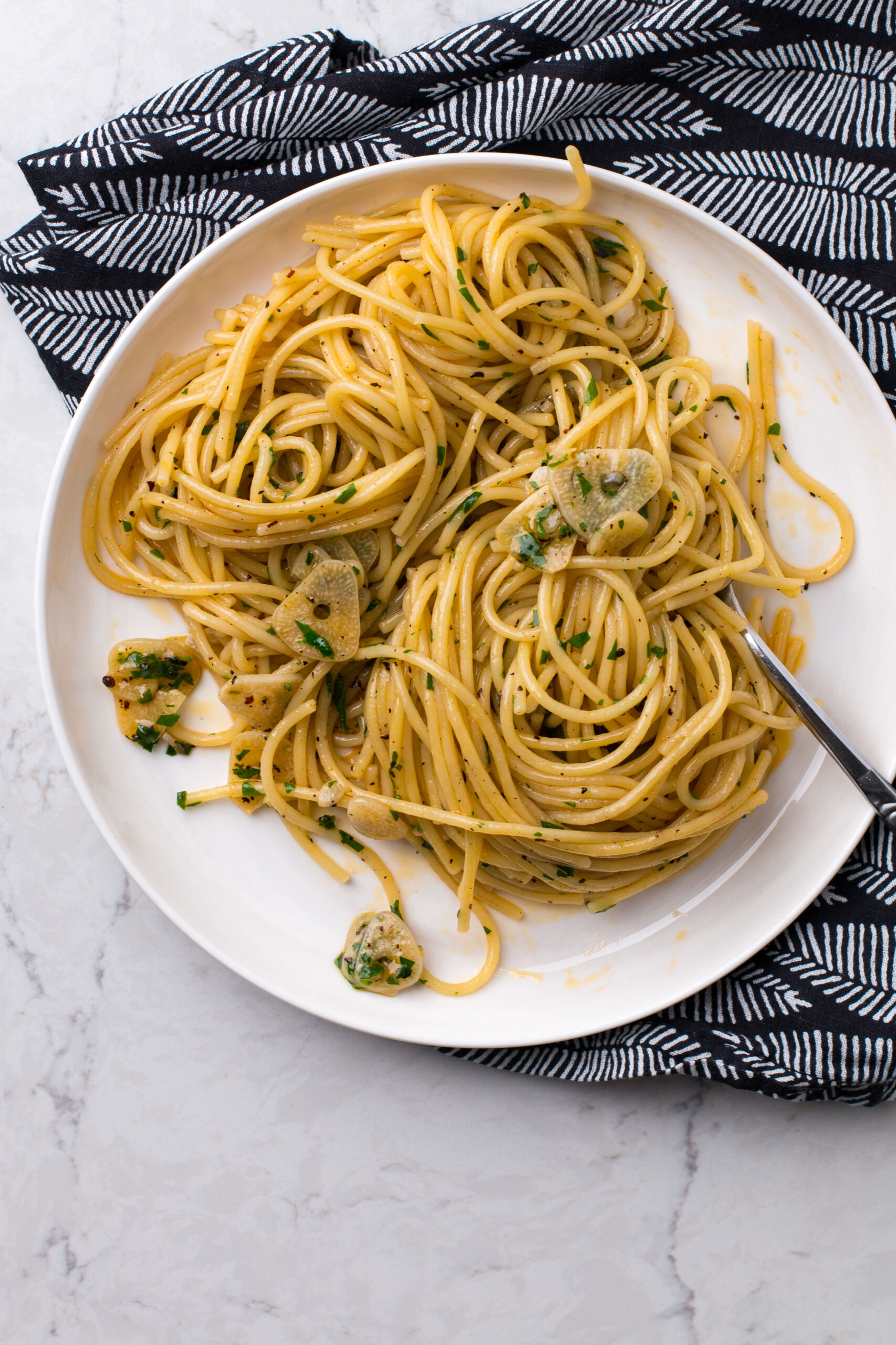 Spaghetti Aglio e Olio with Urfa