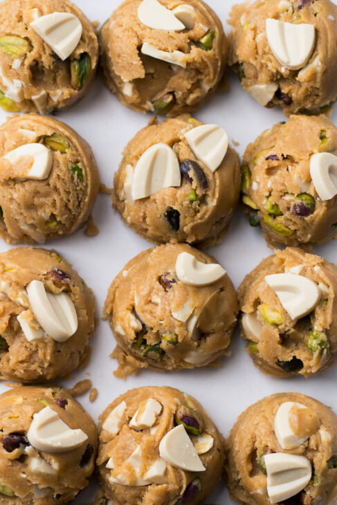 Brown Butter White Chocolate Pistachio Cookies